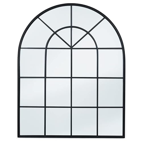 IDMarket - Espejo de cristal Arche Design Industriel 80 x 100 cm